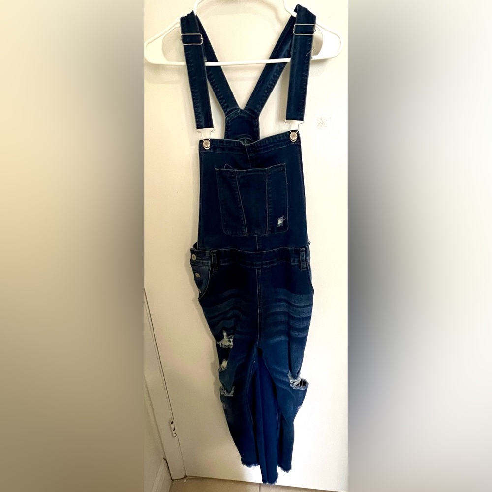 Dark Blue Women’s Denim Overalls CB- Casual Workwear